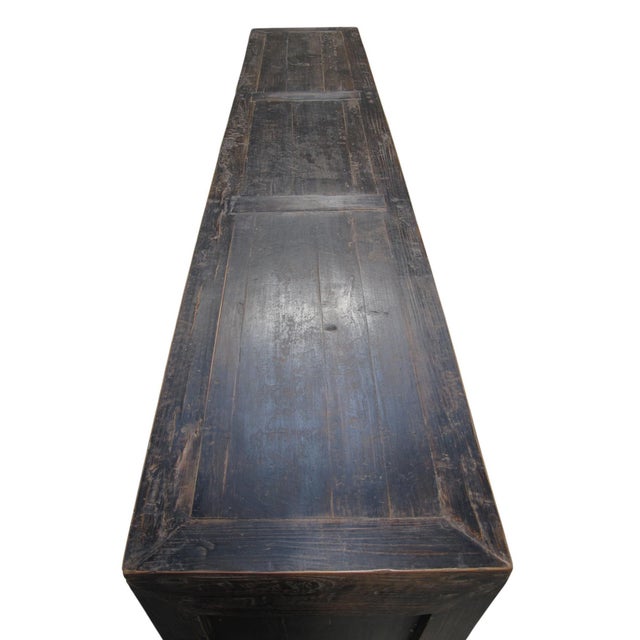 Brown Vintage Distressed Reclaimed Wood Sideboard Cabinet 27 For Sale - Image 8 of 13