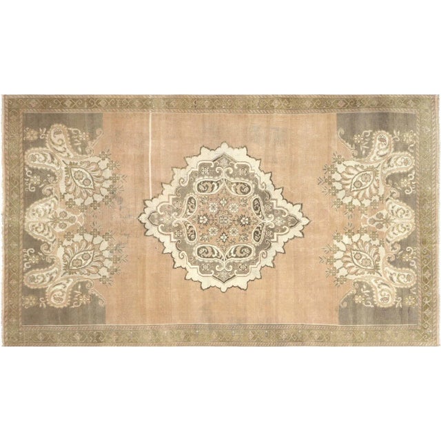 Textile 1960s Turkish Oushak Rug For Sale - Image 7 of 7