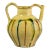 Early 20th Century Striped French Ceramic Pot With Spout Handle For Sale