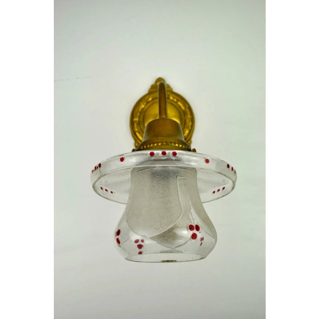 Vintage Art Nouveau Wall Light For Sale - Image 6 of 11