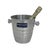 Champagne cooler or ice bucket made for Bernard Massard. Blank metal with their logo on the front side. Handles reinforced...