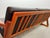Komfort Mid-Century Modern Sofa in Teak with Black Leather Cushions by Sven Ellekaer for Komfort, Denmark, 1970s For Sale - Image 4 of 10