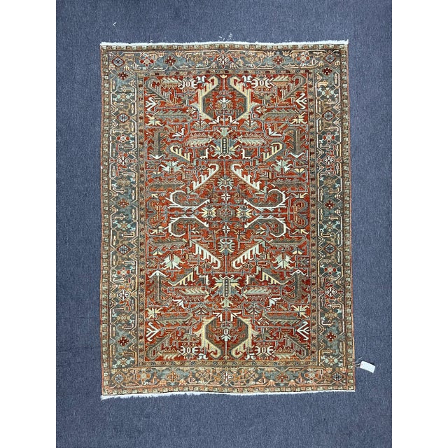 1930s 1930s Persian Hand-Knotted Heriz Area Rug For Sale - Image 5 of 11