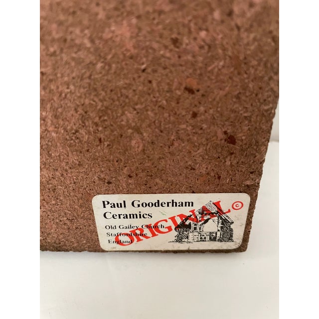 Mid-Century Modern Paul Gooderham Ceramic Wall Plaque, England For Sale - Image 3 of 5