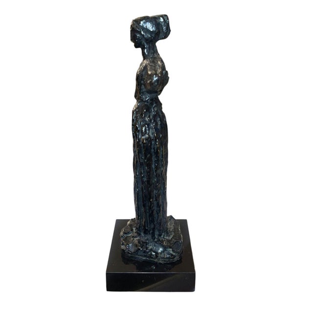 Bronze Early 20th Century Émile-Antoine Bourdelle Bronze Statuette Representing Madeleine Charnaux. For Sale - Image 8 of 9