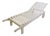 Mid-Century Wooden Riviera Garden Lounger from Triconfort, 1970s For Sale