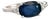 Natural Sapphire Diamond Ring Size 6.25 14k W Gold 2.86 TCW Certified, Size 9.25 For Sale