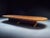 Monumentally large meeting or conference table, 1960s, mahogany veneered beech or softwood construction on skid-like feet...