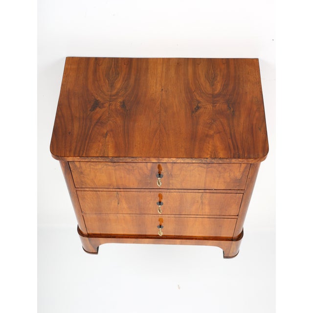 Wood South German Biedermeier Chest of Drawers in Walnut, 1820s For Sale - Image 7 of 13