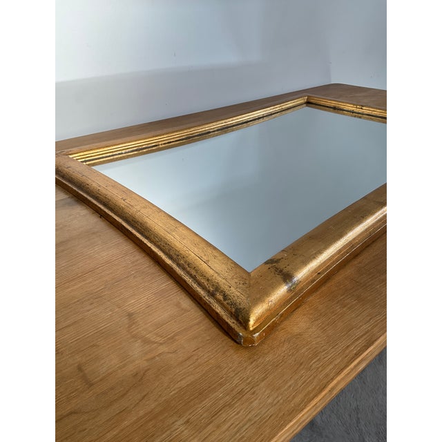 Danish Gilded Wall Mirror C. 1960's For Sale - Image 11 of 18