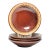 1960s American Hull Pottery “Brown Drip” Shallow Soup or All Purpose Bowls - Set of 4 For Sale