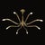 Mid-Century Polished Brass 8-Arm Sculptural Chandelier by Oscar Torlasco For Sale - Image 9 of 17