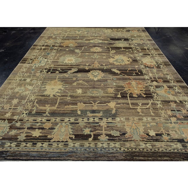 Turkish Old Wool Oushak Rug 8'9" x 12'1" #16776 Explore a curated collection of hallway runners, wool rugs, and handmade...
