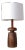 Lathe Turned Walnut Table Lamp by Michael Rozell For Sale