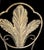 1990s 1990s Hollywood Regency Gold Gilt Metal Leaf Back Dining Chairs With Black & Cream Striped Upholstery - Set of 6 For Sale - Image 5 of 15