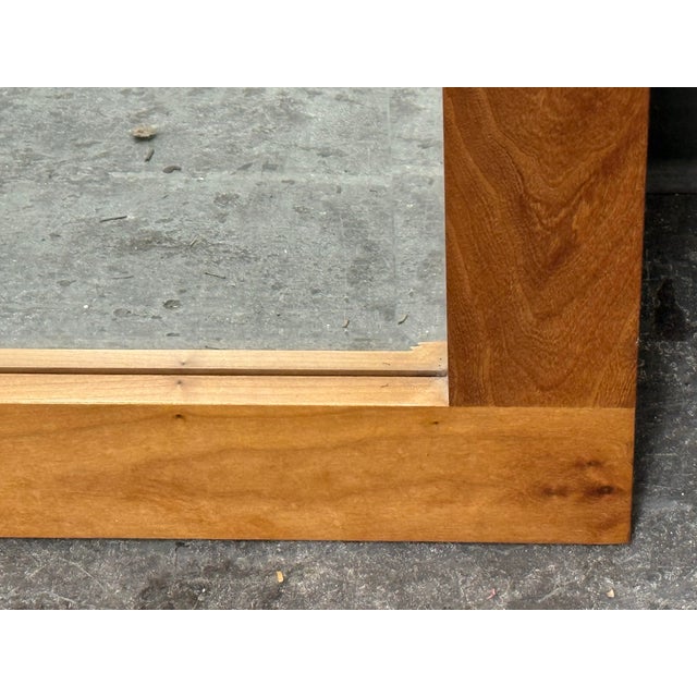 Brown Contemporary Beveled Glass Wall Mirror For Sale - Image 8 of 12