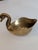 A wonderful 1960s solid brass Swan with deeply etched wing detail. It's hollow body lends itself to more than just decor....