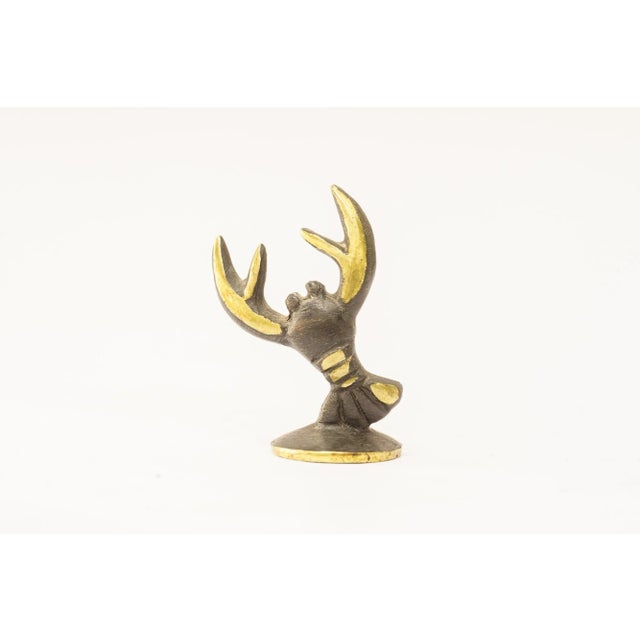 1950s Brass Cancer Zodiac Sign Figurine by Walter Bosse for Herta Baller, 1950s For Sale - Image 5 of 5
