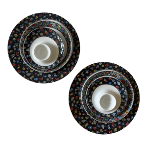 Vintage Rosenthal "Asimmetria Blutenlese" Porcelain Breakfast Set for 2