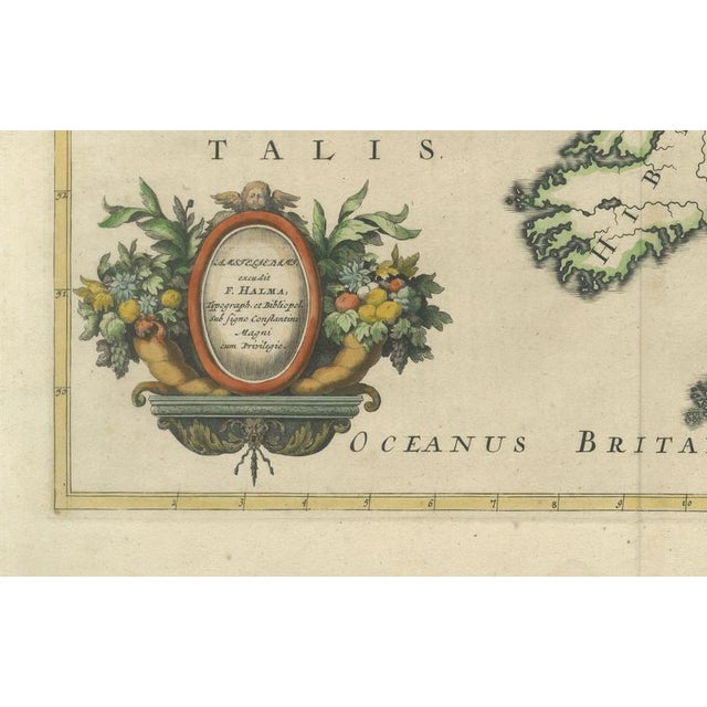 Ancient British Isles & Early Bishoprics Map by François Halma, 1704 For Sale - Image 4 of 9
