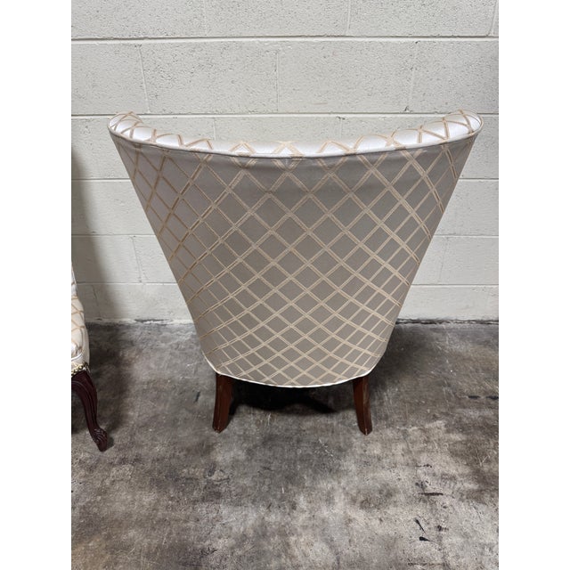 1950s Slipper Chairs - A Pair For Sale - Image 4 of 8