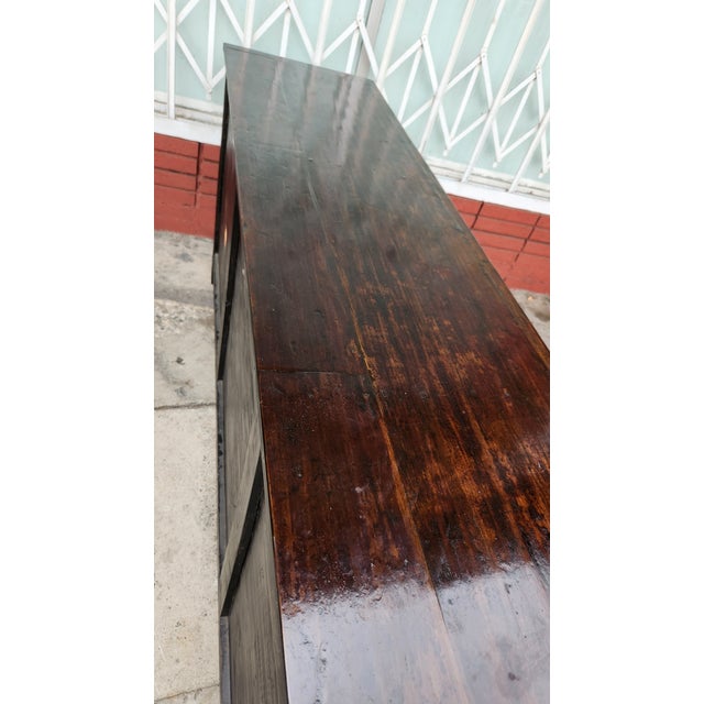 1950s Head Painting Sideboard Buffet For Sale - Image 10 of 12