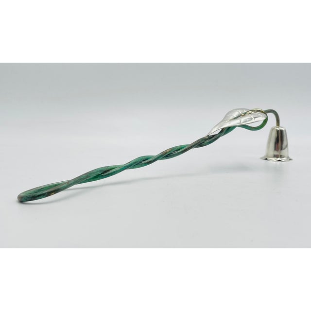 Mexican 1980s Emilia Castillo Taxco Sterling Silver Candle Snuffer, Hand-Signed & Hallmarked For Sale - Image 3 of 18