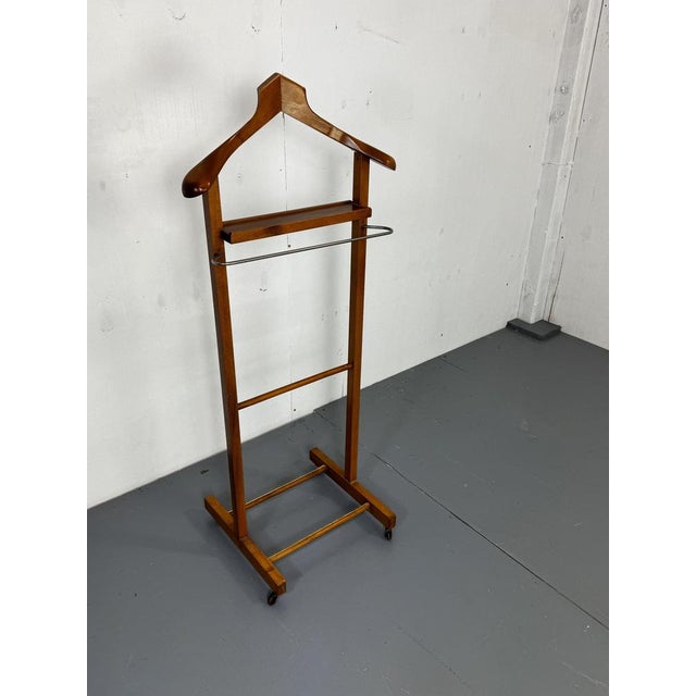 Mid Century Italian Modernist Vintage Beech Dress Boy, Valet, In good condition. This piece is attributed to the mentioned...