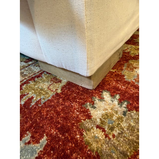 Restoration Hardware Belgian Slipcover Sofa For Sale - Image 11 of 14