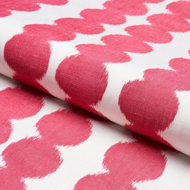 Schumacher Schumacher Full Circle Fabric In Fuschia For Sale - Image 4 of 5