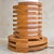 French Stacked Wood Table Lamp, 1970s For Sale - Image 11 of 11