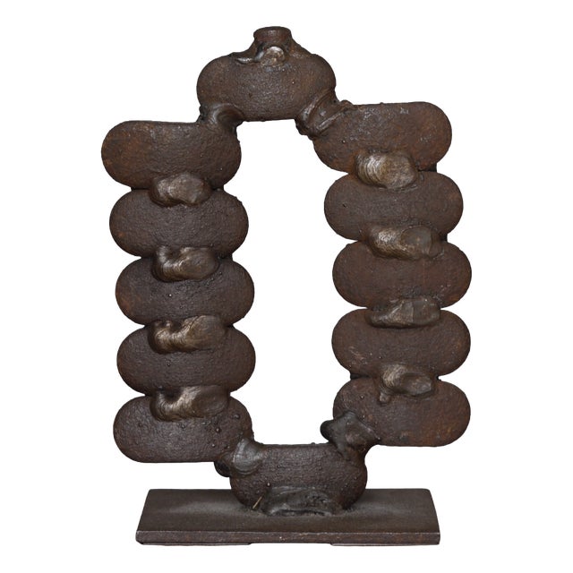 Abstract Sculpture in Iron from Theo Niermeyer, 1970s For Sale