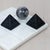 Tic Tac Toe Marble Board, White For Sale - Image 4 of 6