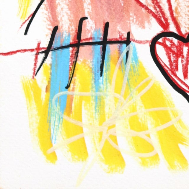 2020s Rodeo Sweetheart - Original Retro Western Cowgirl Acrylic Portrait on Paper For Sale - Image 5 of 6
