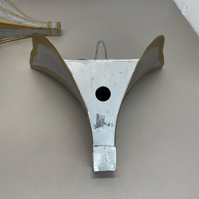 Bi-Color Wall Lights attributed to Henri Fernandez for Honoré, France, 1970s, Set of 2 For Sale - Image 15 of 18