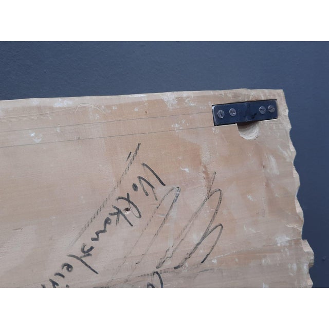 Handcrafted Signed Wall Sculpture by Emrich Mussner, 1976 For Sale - Image 10 of 18