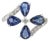 14k Gold 1.58 Ct Floral Sapphire Diamond Bypass Art Deco Ring Size 5.5 For Sale
