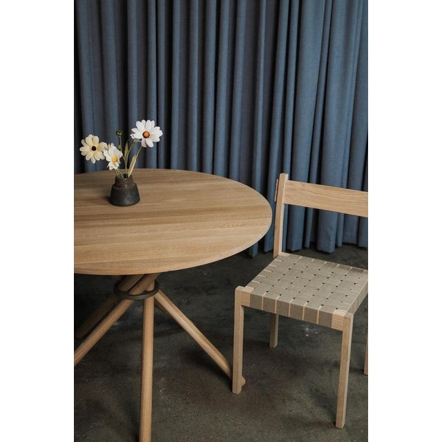 Not Yet Made - Made To Order Hector Light Oak Dining Table 105 by Eberhart Furniture For Sale - Image 5 of 18