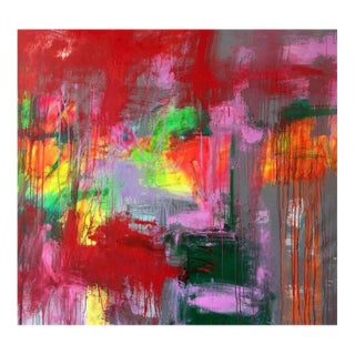 Mirtha Moreno Large Oil on Canvas Painting Titled: “Obscura” 2017 For Sale