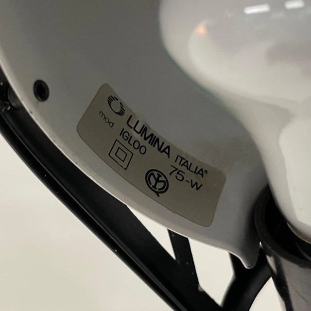 Black Igloo Desk Lamp by Tommaso Cimini for Lumina, 1980s For Sale - Image 13 of 14