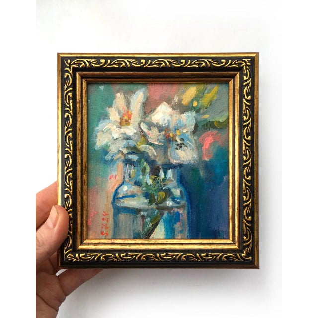 Hello, My name is Valeriya Serova, I am a professional artist. This is original painting I painted this bouquet from real...