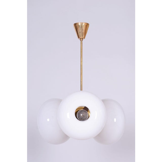 Maker: Kamenický Šenov This chandelier is an excellent example of 1960s Czechoslovak design, produced in the renowned...