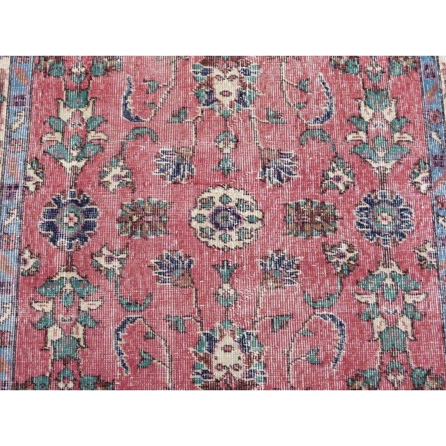 1960s Distressed Turkish Rug -39"x77" For Sale - Image 4 of 11