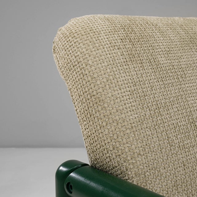20th Century Czech Lounge Chairs With Green Tubular Frames - A Pair For Sale - Image 12 of 18