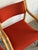 Wood Red Fabric Bentwood Armchairs Pair Scandinavian Mid-Century Modern 1970s For Sale - Image 7 of 12