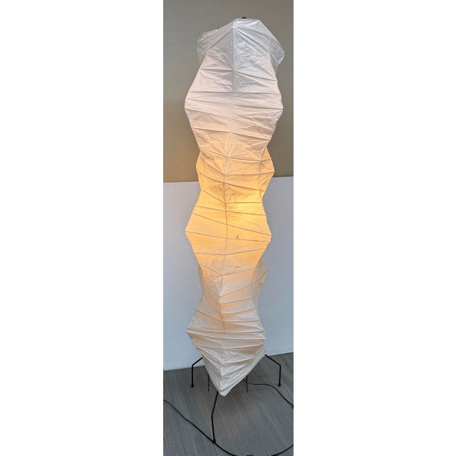 Late 20th Century Isamu Noguchi Akari Series Uf4-L8 Floor Lamp, High For Sale - Image 5 of 12
