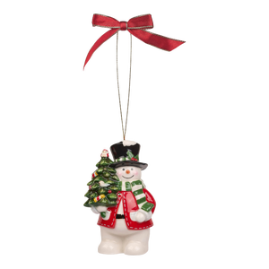 Spode Christmas Tree Snowman Ornament