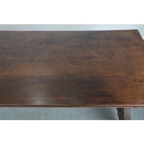 Brown Large Antique Spanish Dining Table with Wrought Iron Base, 18th Century For Sale - Image 8 of 16