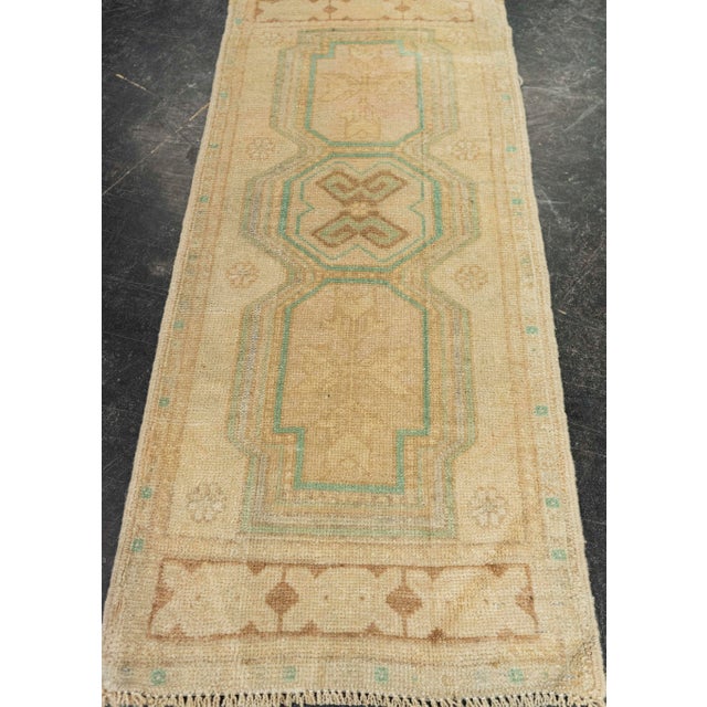 Turkish Mini Rug Oriental Hand Knotted Vintage Rug 1'6" x 3'6" #21207 Explore a curated collection of hallway runners,...