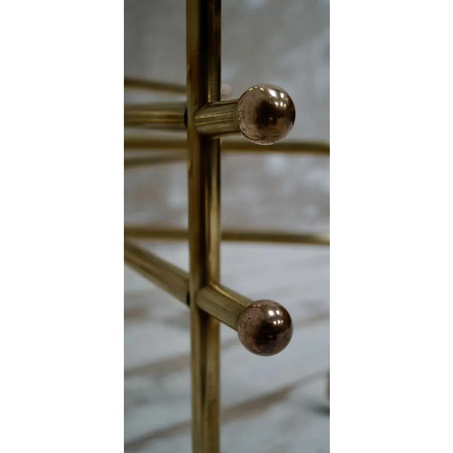 Metal Brass Claw Feet Coffee Table, 1970s For Sale - Image 7 of 14